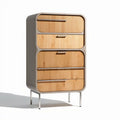 Wooden storage cabinet with four drawers and contemporary design 80 x 50 x 120cm