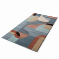 Multicolored abstract geometric area rug 160 x 230 x 1cm for living room