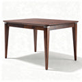 Walnut wood dining table with extendable design 120 x 80 x 75cm